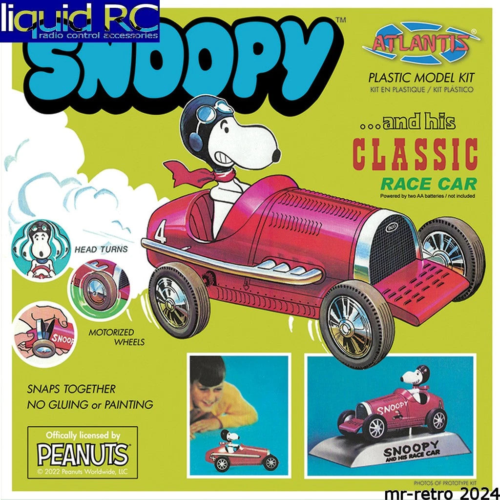 Atlantis Snoopy and His Race Car